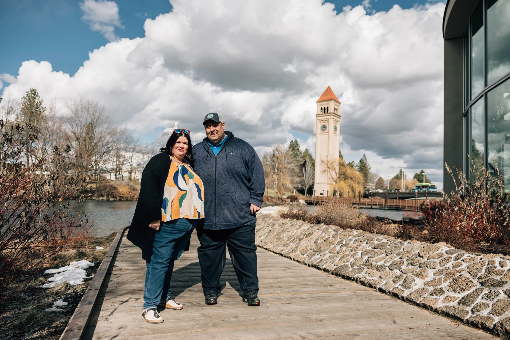 Tammilee and her husband John in Spokane.